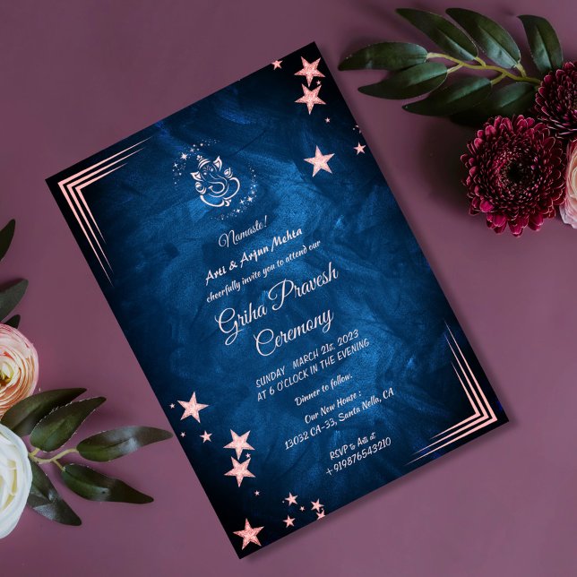 Convites Hindu House Warming Griha Pravesh (Criador carregado)