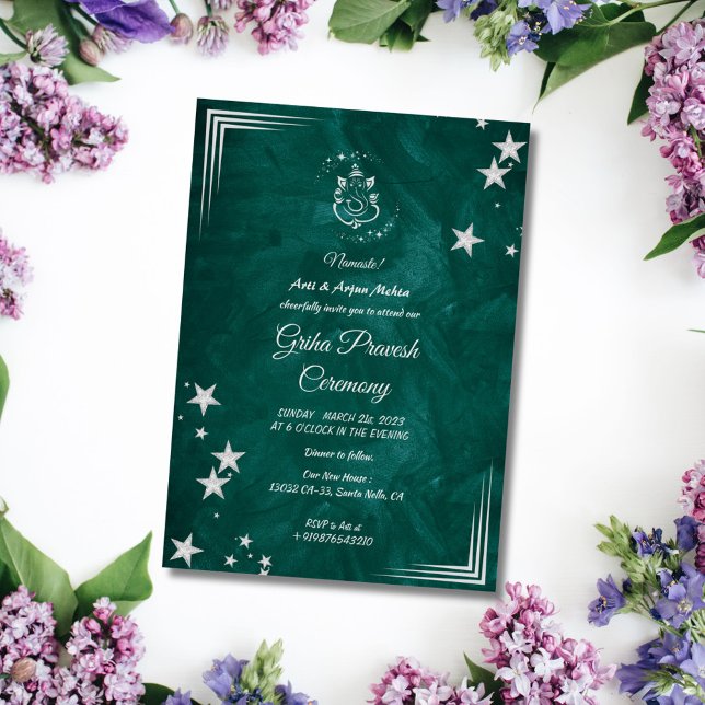 Convites Hindu House Warming Griha Pravesh (Criador carregado)