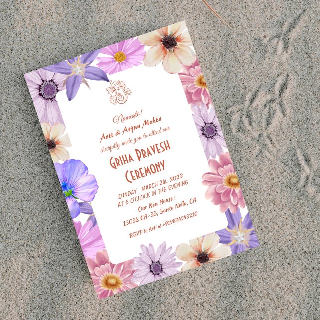 Convites Hindu House Warming Griha Pravesh (Criador carregado)