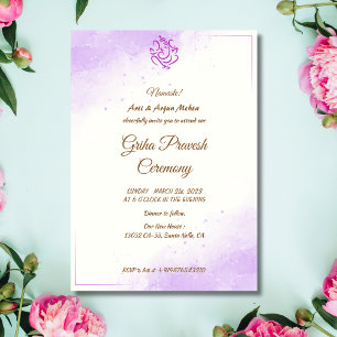 Convites Hindu House Warming Griha Pravesh