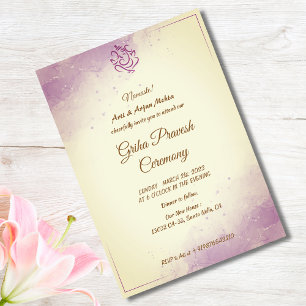 Convites Hindu House Warming Griha Pravesh