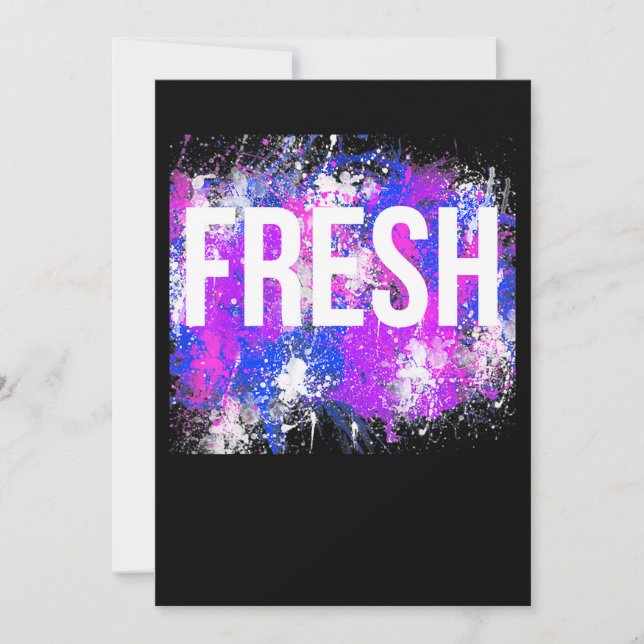 Convites Hip Hop Fresco, Rap Urban Slang (Frente)