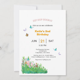 Convites Hip Hop Hooray Birthday