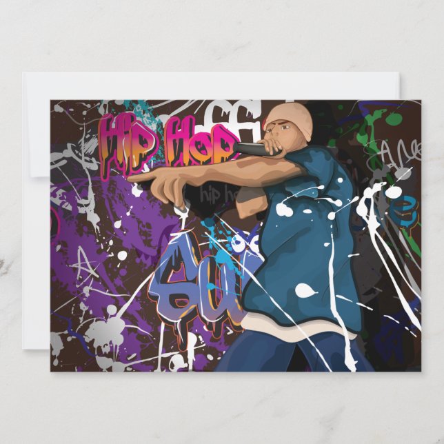 Convites Hip Hop Star (Frente)