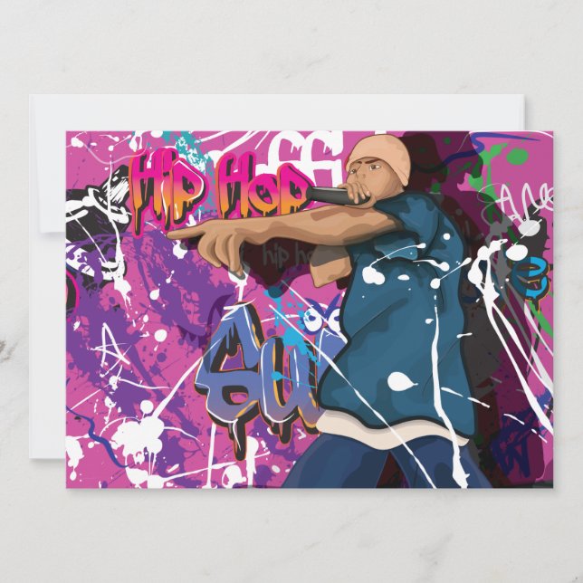 Convites Hip Hop Star (Frente)