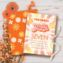 Hippie 70's 60 qualquer aniversário de Groovy