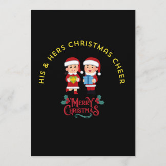 CONVITES HIS & HERS CHRISTMAS CHEER