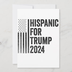 Convites Hispano Para Trump 2024 Bandeira Patriótica Americ