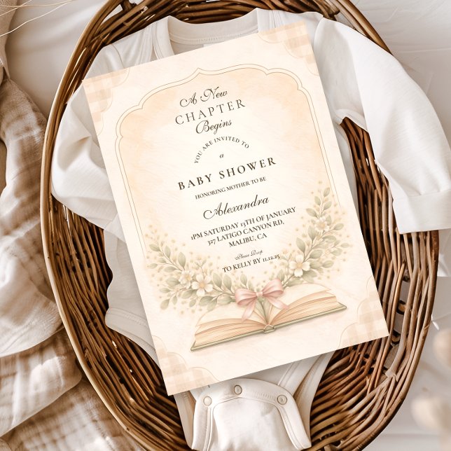 Convites História Começa Chás de Bebê (Criador carregado)