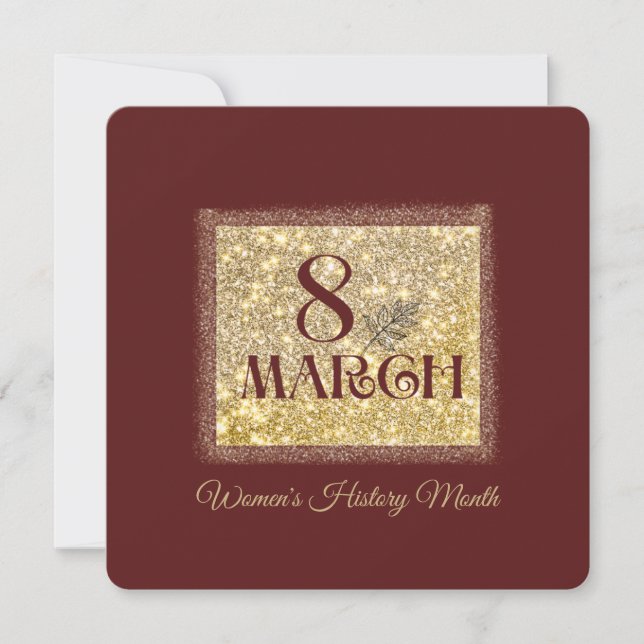 Convites História da Mulher Mês 2025 março 8 (Frente)