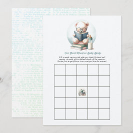 Convites História de Livro Jogo de Bingo Chá de Bebê do Nos