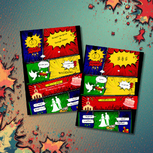 Convites história em quadrinhos do solteiro de diversão mod