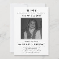 Histórico de pop | Festa de aniversário de fotos
