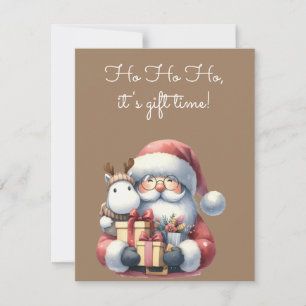 Convites 🎅🎁 Ho Ho Ho, É Hora dos Presentes! 🎁🎅