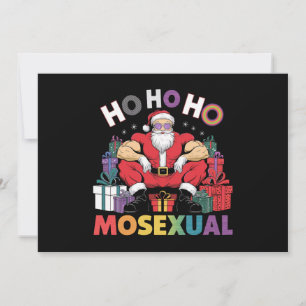 Convites Ho Ho Ho Mossexual Papai Noel Gay LGBT Orgulho Gay