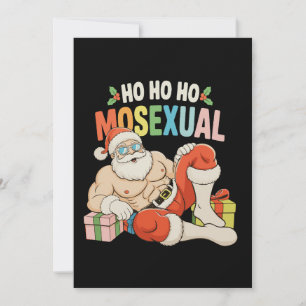 Convites Ho Ho Ho Mossexual Papai Noel Gay Orgulho LGBT Nat