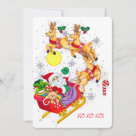 Convites Ho! Ho! Ho! Party Invitation