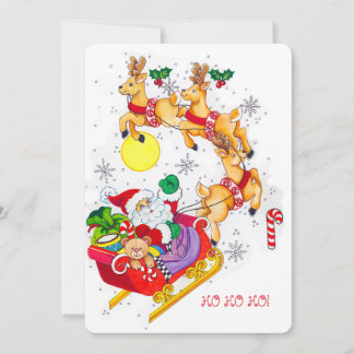 Convites Ho! Ho! Ho! Party Invitation