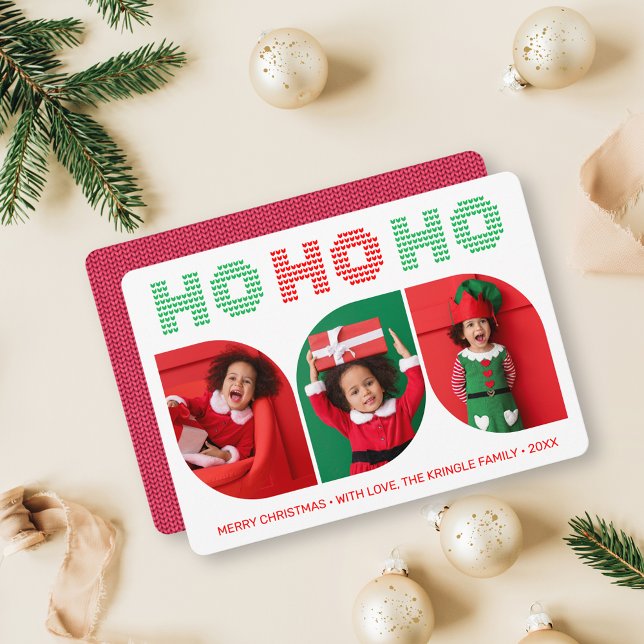 Convites Ho Ho Photo Christmas Card (Criador carregado)