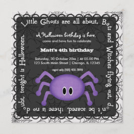 Convites Hocus Pocus Spider Birthday