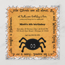 Convites Hocus Pocus Spider Birthday