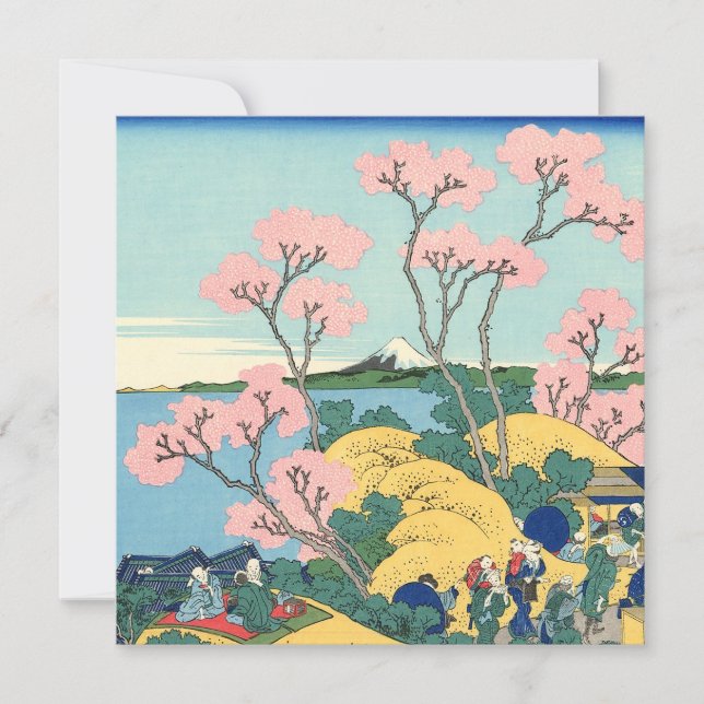 Convites Hokusai Fuji de Gotenyama no Tōkaidō (Frente)