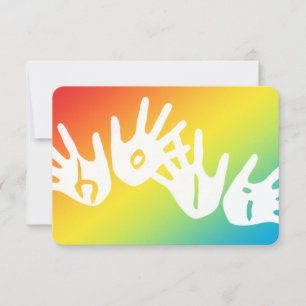 Convites holi mãos de cor