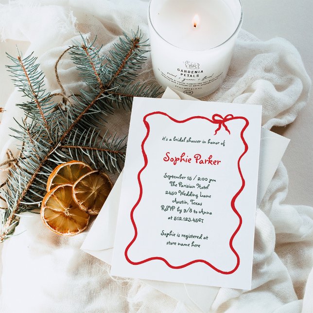 Convites Holiday Amour | Arco ondulado (Criador carregado)