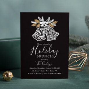 Convites Holiday Brunch Sinos Chic Brunch de Natal
