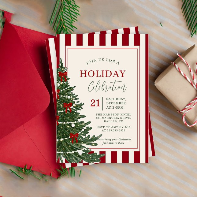 Convites Holiday Christmas Party Invitation invitation (Criador carregado)