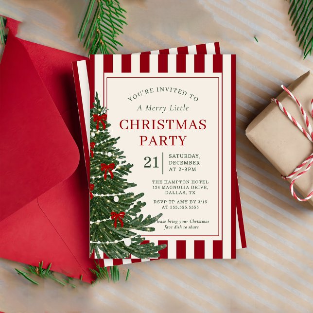 Convites Holiday Christmas Party Invitation invitation (Criador carregado)