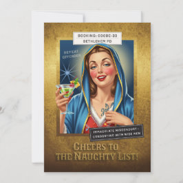 Convites Holiday Crimes Unit – Virgin Mary, Naughty or Nice