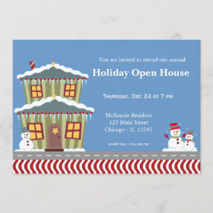 Convites Holiday Open House