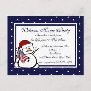 Convites Holiday Welcome Home Militar