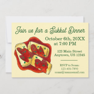 Convites Holishkes Encheu Feriados Judeus de Couve Sukkot