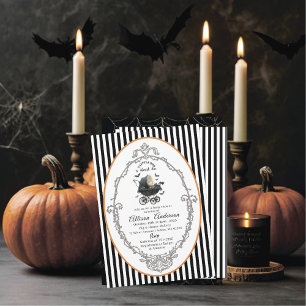 Convites Holloween Pumpkin Little Boo Chá de fraldas
