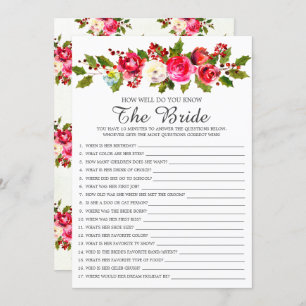 Convites Holly Floral Como Você Conhece O Jogo Da Noiva?