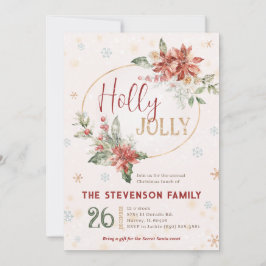 Convites Holly Jolly Christmas — Janto oficial de almoço da