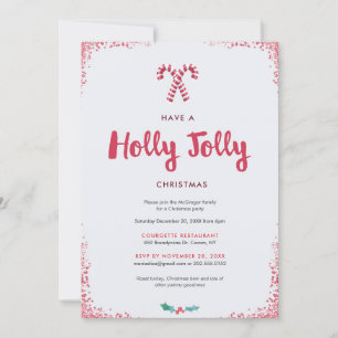 Convites Holly Jolly Holiday Party