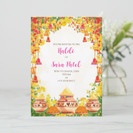 Convites Holud como convites Haldi & convites Hald