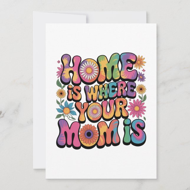Convites Home Is Where Your Mom Is (Frente)