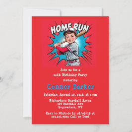 Convites Home Run Boy Birthday Bash