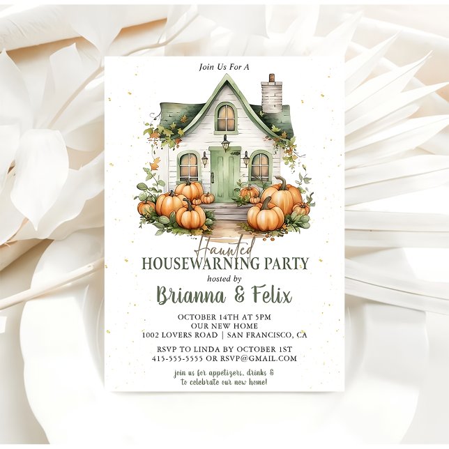 Convites Home Spooky, Festa de Halloween (Criador carregado)