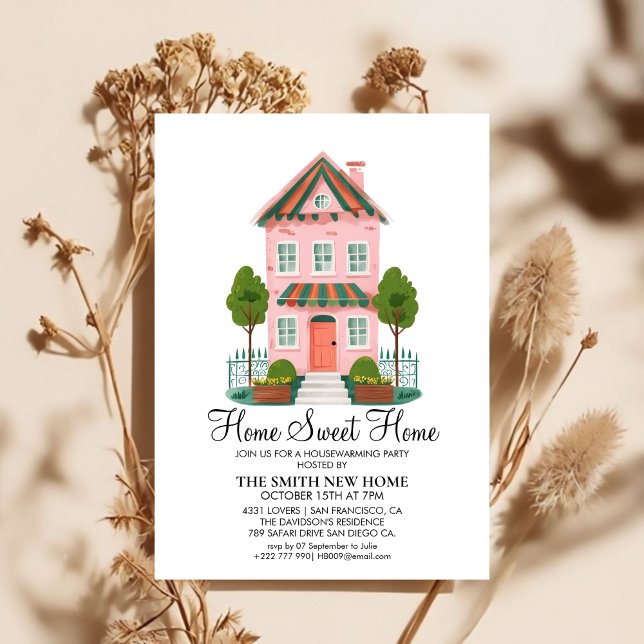 Convites Home Sweet Home Housewarming Party Invitation Card (Criador carregado)