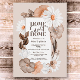 Convites Home Sweet Home Rustic Fall Floral