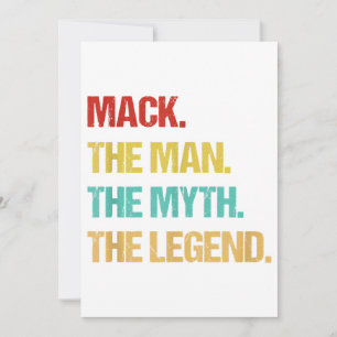 Convites Homem Mack O Homem O Mito A Lenda