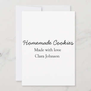 Convites Homemade cookiers add your text name custom throw