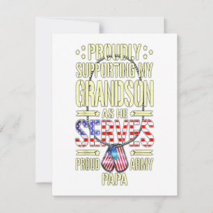 Convites Homens apoiando meu neto enquanto ele serve presen