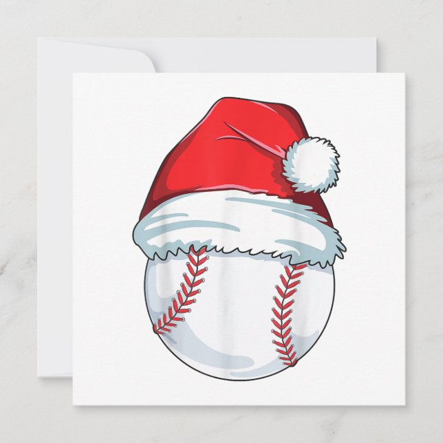 Convites Homens da Bola Santa Hat de Baseball (Frente)