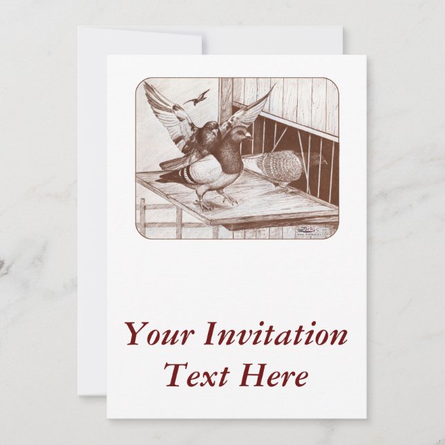 Convites Homens em casa (Frente)